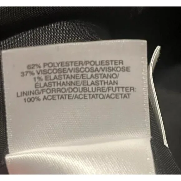 WMN 12 Anne Klein Tweed Lined Jacket Blazer Button Front Black/Gray nwot - Picture 13 of 13